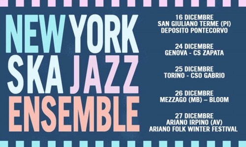New York Ska Jazz Ensemble: le date italiane del 